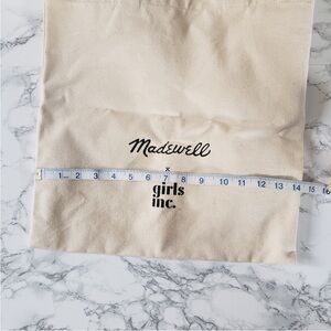 NWT Madewell x Girls Inc Canvas Tote Shopping Bag